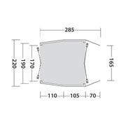 Outwell Dunecrest S Poled Tailgate Awning - Outwell - Van Life Living