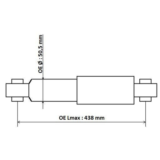 KYB Shock Absorber Damper Strut Rear 345701