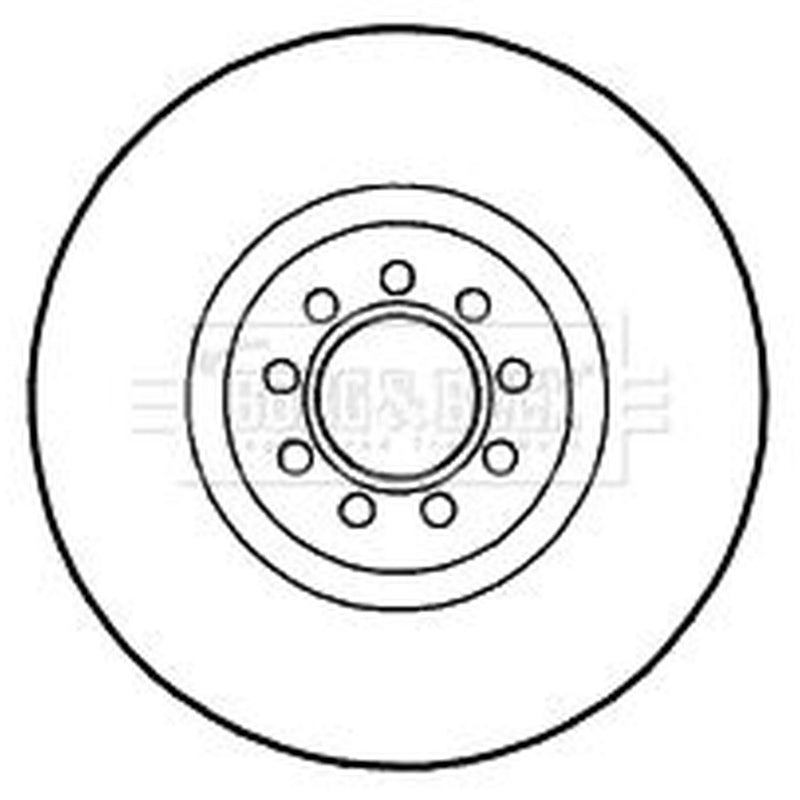 Borg & Beck 2 x Vented Front Brake Discs BBD4711-x2