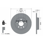 Textar 2 x Solid Rear Brake Discs 92083903-x2