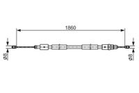 Bosch Handbrake Cable 1987482540