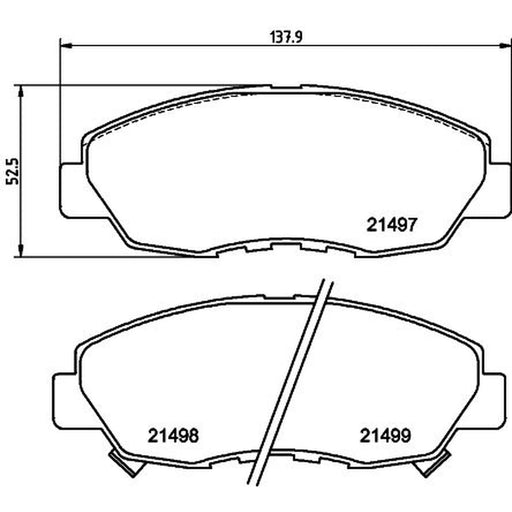 DON Front Brake Pad Set PCP1854