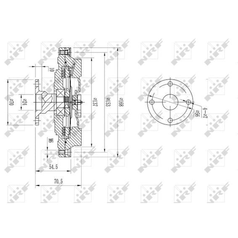 NRF Radiator Fan Clutch 49608