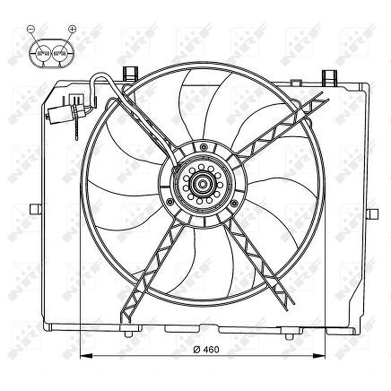 NRF Engine Cooling Fan 47066