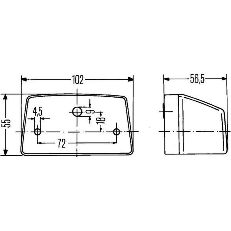 Hella Licence Plate Light / Lamp both sides R10W 2KA 003 389-061