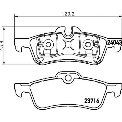 DON Rear Brake Pad Set PCP1141