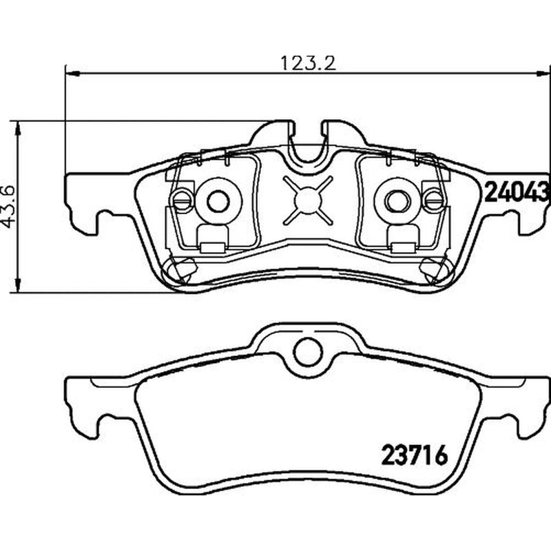 Mintex Rear Brake Pad Set MDB2639
