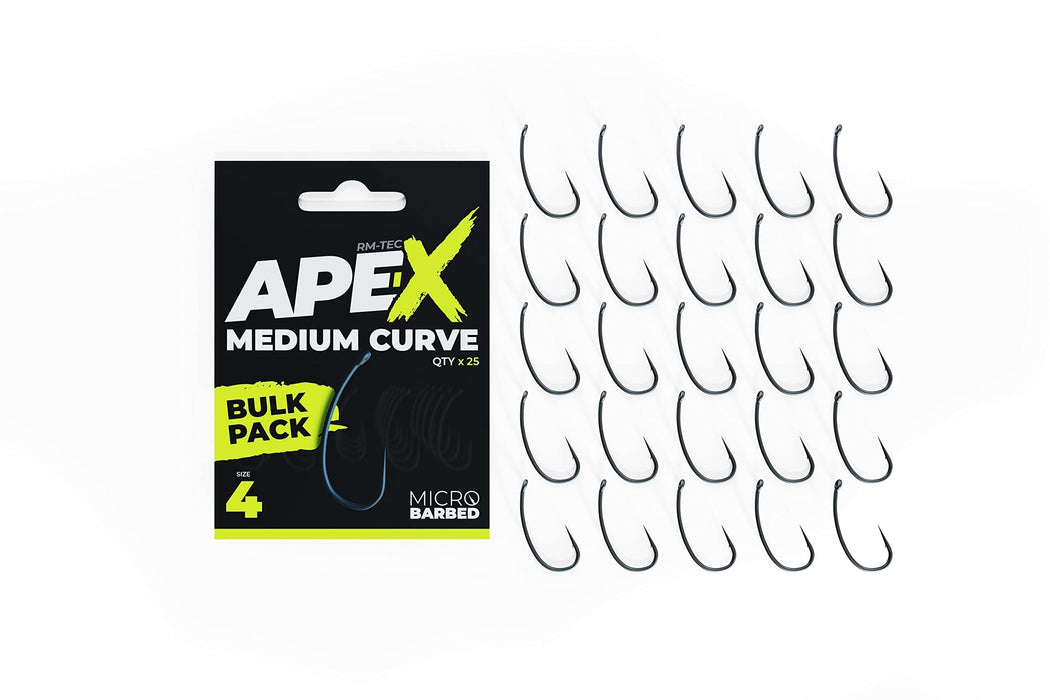 RidgeMonkey Ape-X Medium Curve Barbed size 4 Bulk Pack - RidgeMonkey - Van Life Living