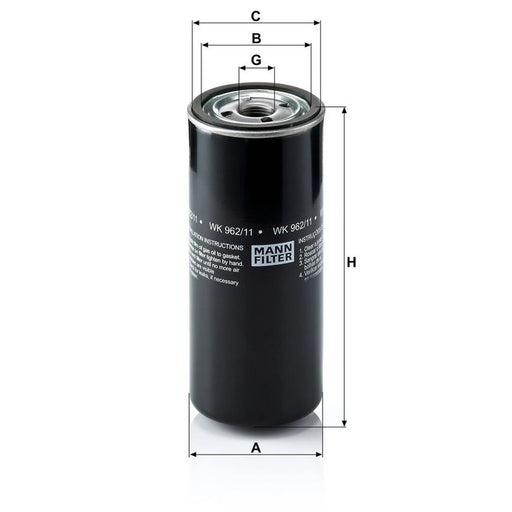 MANN-FILTER Fuel Filter Element WK 962/11