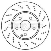 Borg & Beck 2 x / Front Brake Discs BBD4800-x2