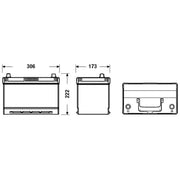 Exide Battery 12V 95Ah 800A EL954