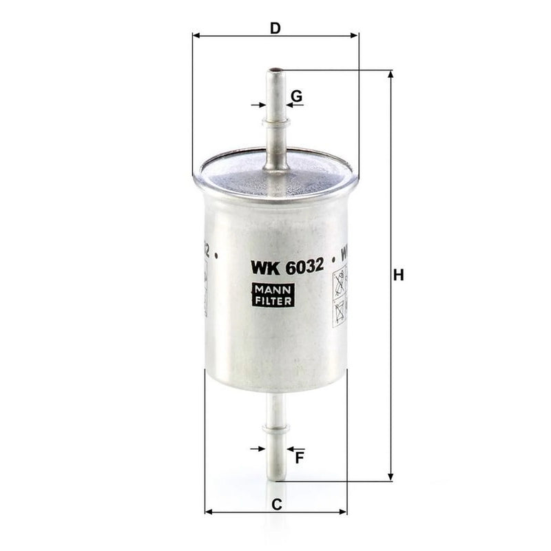 MANN-FILTER Fuel Filter Element WK 6032