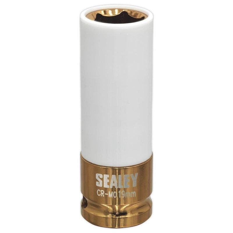 Sealey Alloy Wheel Impact Socket 19mm 1/2"Sq Drive SX03019 Sealey  - Town Parts