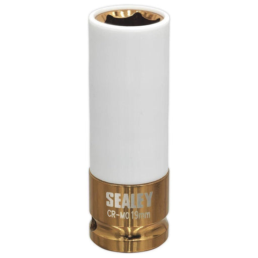 Sealey Alloy Wheel Impact Socket 19mm 1/2"Sq Drive SX03019 Sealey  - Town Parts