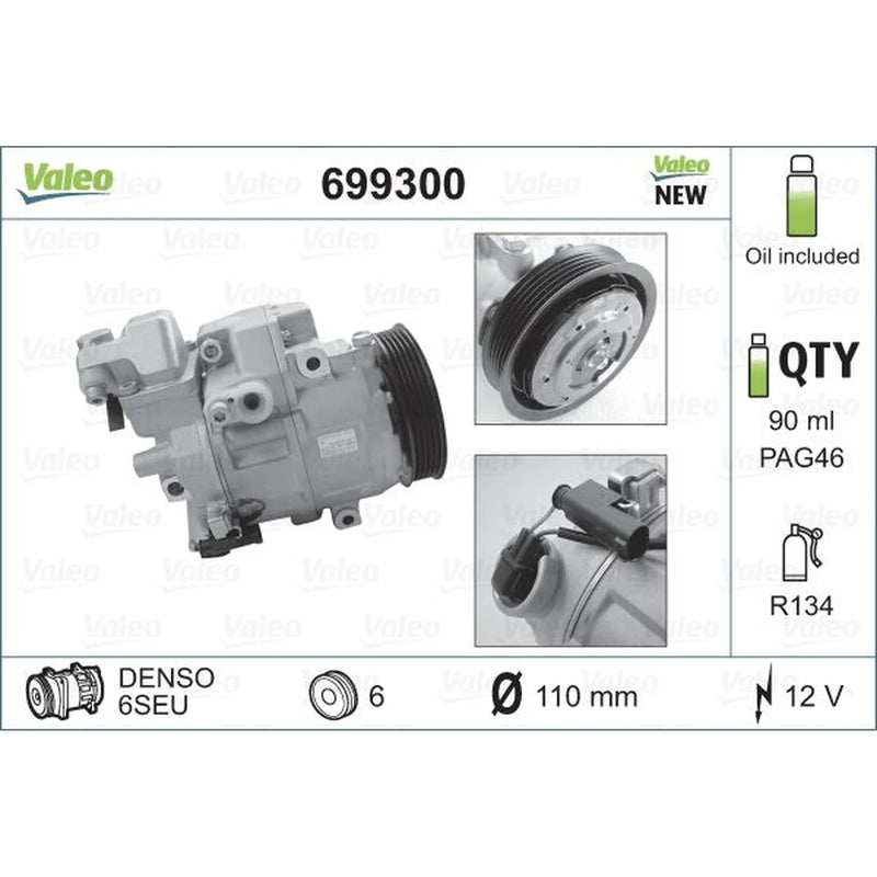 Valeo Air Conditioning Compressor 699300