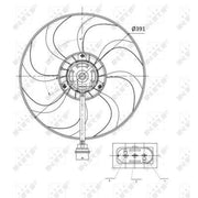 NRF Engine Cooling Fan 47375