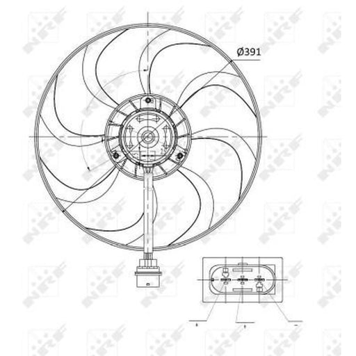 NRF Engine Cooling Fan 47375