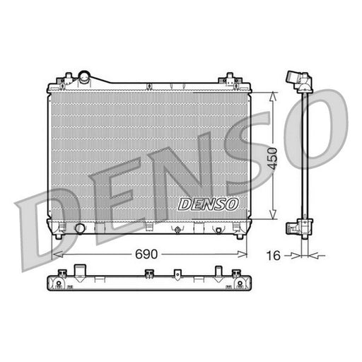 Denso Engine Radiator DRM47011