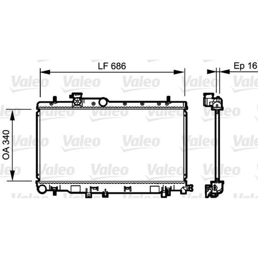 Valeo Engine Radiator 735211