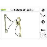Valeo Electric Window Regulator Lifter Left Front 851202