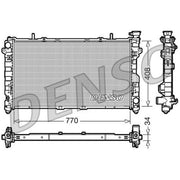 Denso Engine Radiator DRM06012