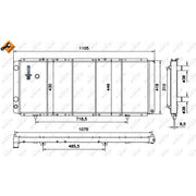 NRF Engine Radiator 52045