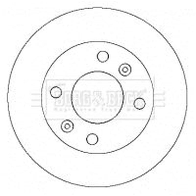 Borg & Beck 2 x Vented Front Brake Discs BBD4342-x2