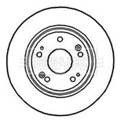 Borg & Beck 2 x Solid Rear Brake Discs BBD4743-x2