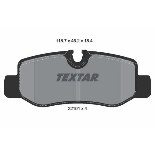 Textar Rear Brake Pad Set 2210101