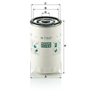 MANN-FILTER Engine Oil Filter W 719/27