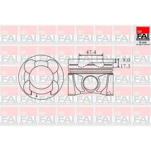 FAI Piston Cylinder Bore = PK22-000