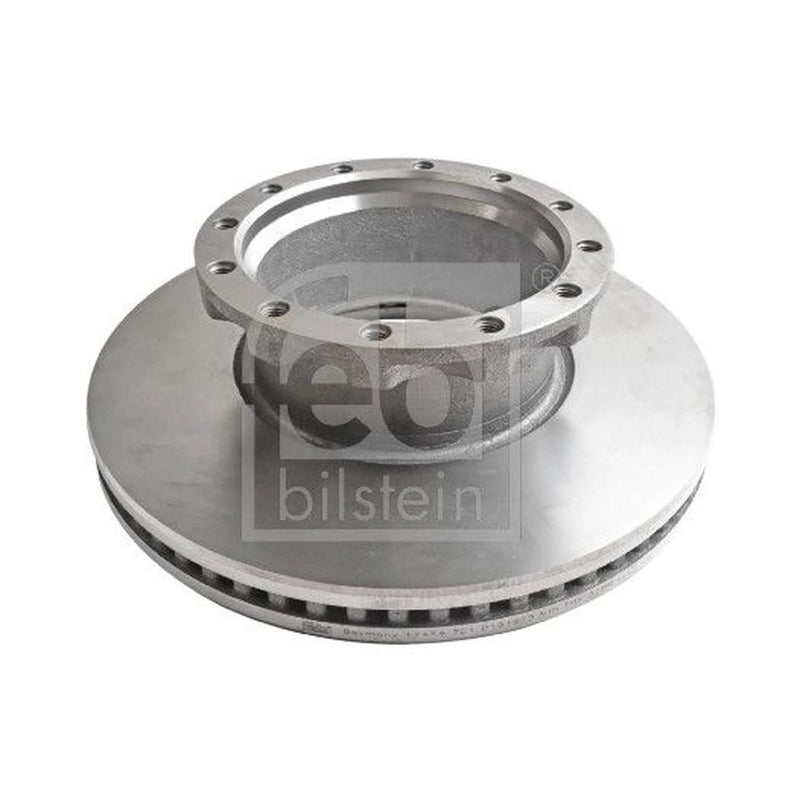 Febi 2 x Internally Vented Front Brake Discs 17414-x2