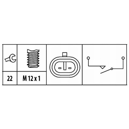Hella Reverse Light Switch Connectors 6ZF 181 612-021