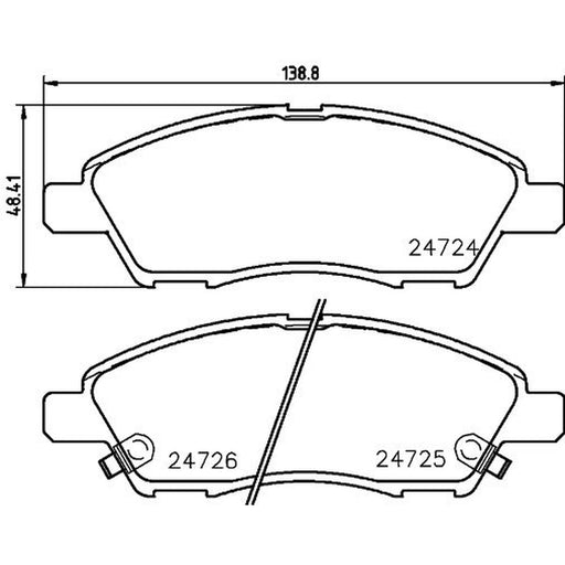 Mintex Front Brake Pad Set MDB2977