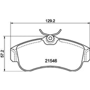 Mintex Front Brake Pad Set MDB1423