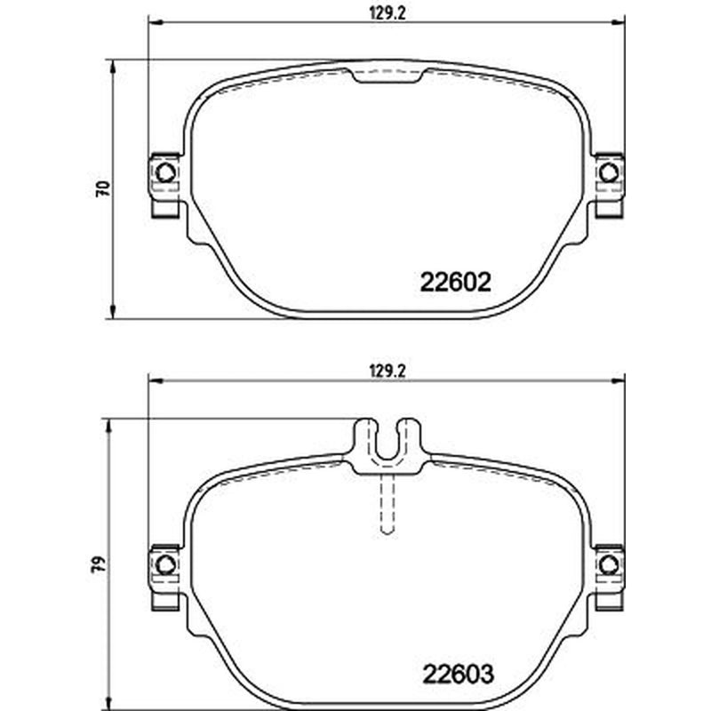 DON Rear Brake Pad Set PCP2212