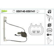 Valeo Electric Window Regulator Lifter Right Front 850141