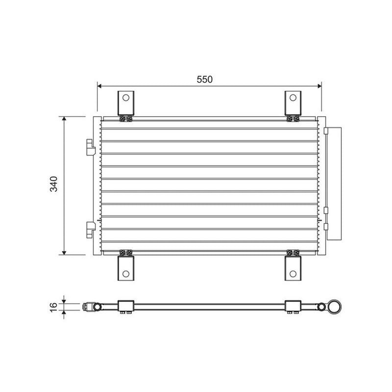Valeo Air Conditioning Condenser 814081