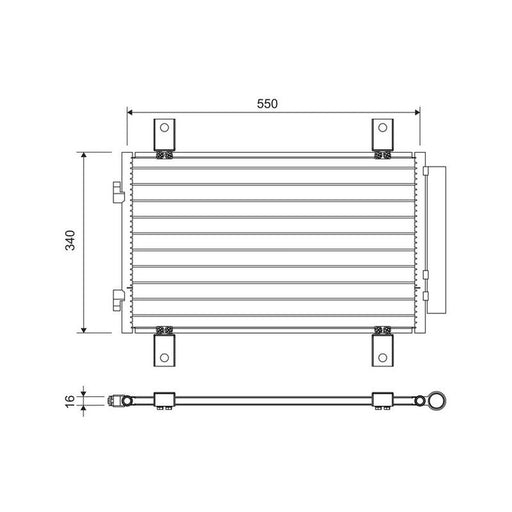 Valeo Air Conditioning Condenser 814081