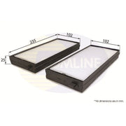 Comline Cabin Air Filter (Pollen Filter) EKF263