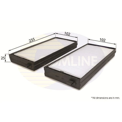 Comline Cabin Air Filter (Pollen Filter) EKF263