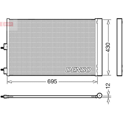 Denso Air Conditioning Condenser DCN17061