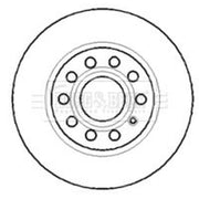 Borg & Beck 2 x Front Brake Discs BBD4315-x2