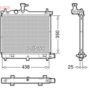 Denso Engine Radiator fits Hyundai I10 I 2011-2013 1.2