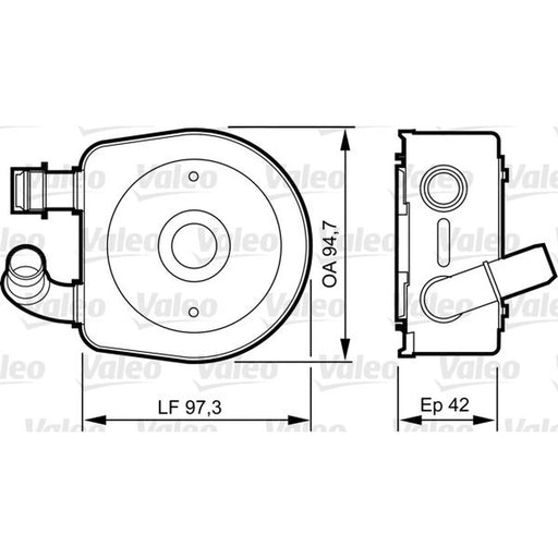 Valeo Engine Oil Cooler 818888