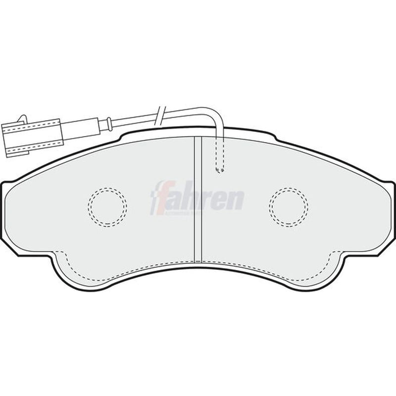 Fahren Front Brake Pad Set fits Citroën Relay II 2002-2006 2.0 2.2 2.8