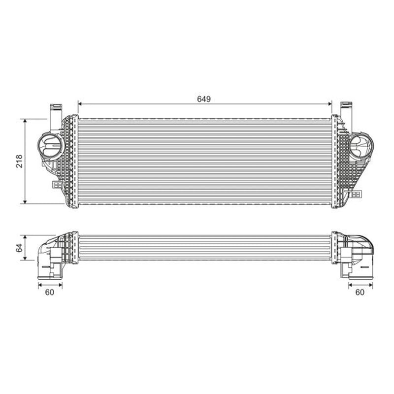 Valeo Intercooler (Charge Air Cooler) 822903