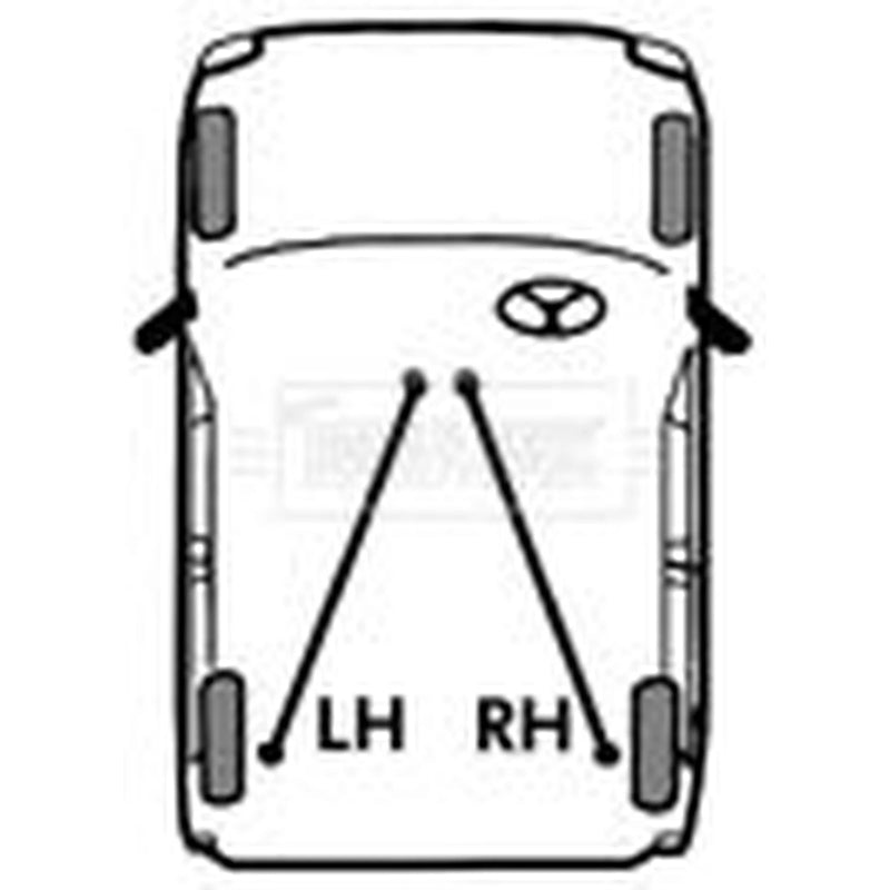 Borg & Beck Handbrake Cable Left Rear BKB3299