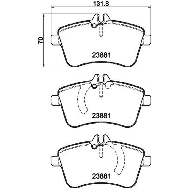 Mintex Front Brake Pad Set MDB2671