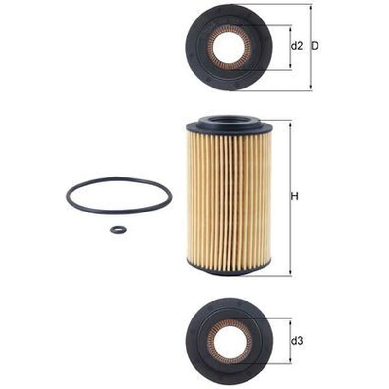 Mahle Engine Oil Filter OX 153D1